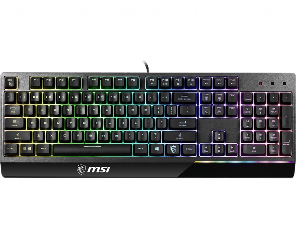 MSI GG VIGOR GK30 TR GAMING KEYBOARD MEKANIK HISLI 6 BOLGE RGB LED AYDINLATMA SIVI DOKULMESINE DAYANIKLI OYUNCU KLAVYESI TURKCE Q - 2