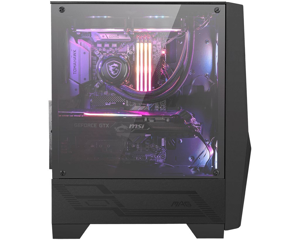 MSI MAG FORGE 100R TEMPERLİ CAM 2X A-RGB FAN 1X 120MM FAN ATX GAMİNG BİLGİSAYAR KASASI - 3
