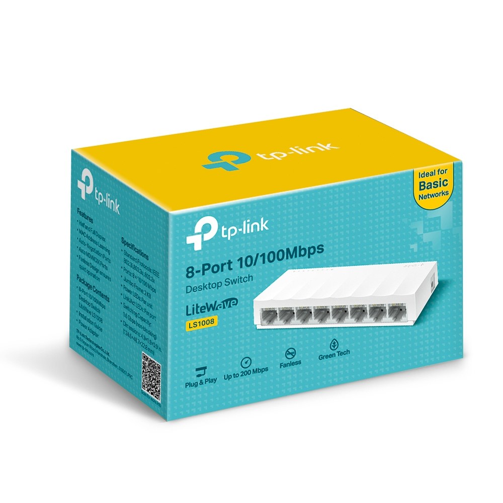 TP-LINK LS1008 8 PORT 10/100 MBPS MASAUSTU SWITCH - 3
