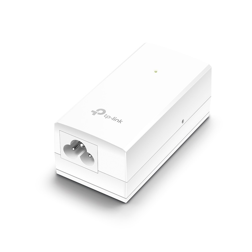 TP-LINK TL-POE2412G 24V PASSIVE POE INJECTOR ADAPTER DATA AND POWER CARRIED OVER THE SAME CABLE 12W POE POWER PLASTIC CASE - 3