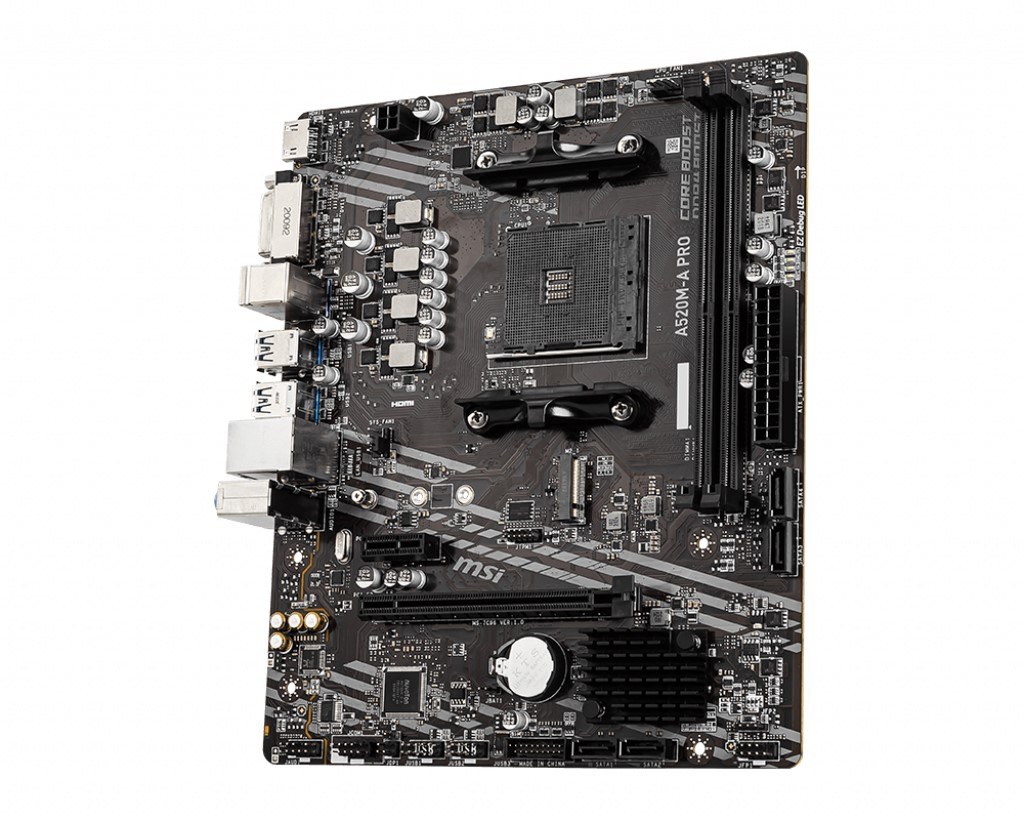MSI MB A520M-A PRO AM4 DDR4 4600(OC) DVI HDMI M.2 USB3.2 MATX - 3