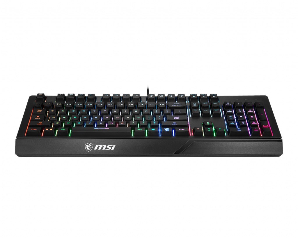 MSI GG VIGOR GK20 TR GAMING KEYBOARD RAINBOW ARKA AYDINLATMA ANTIGHOSTING MEMBRAN SIVI DOKULMESINE DAYANIKLI OYUNCU KLAVYESI TURKCE - 4
