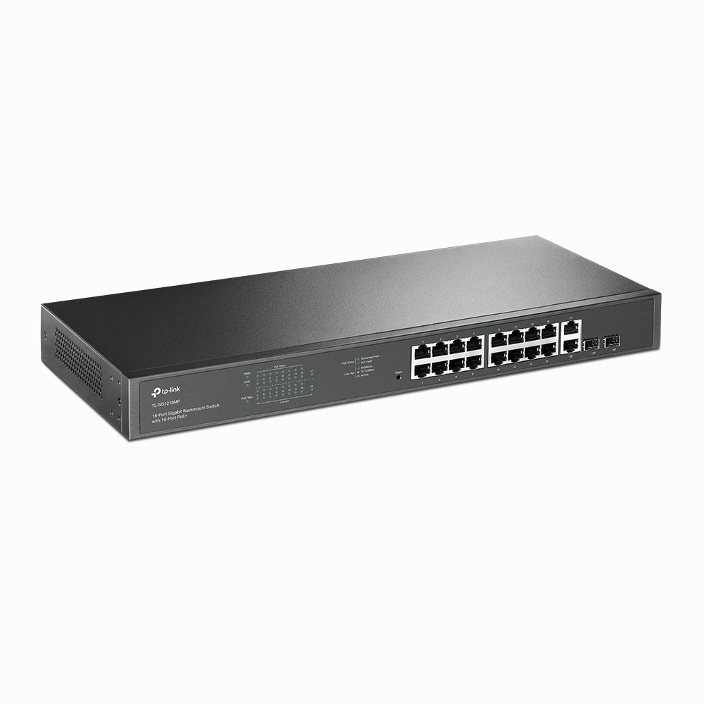 TP-LINK TL-SG1218MP 16 PORT GIGABIT YÖNETİLEMEZ POE SWITCH - 2