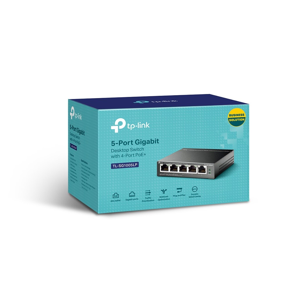 TP-LINK TL-SG1005LP 5 PORT 10/100/1000 Mbps 4 PORT POE GIGABIT MASAÜSTÜ SWITCH - 3