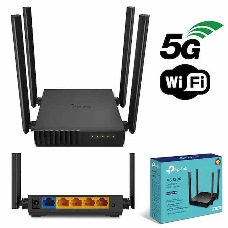 TP-LINK ARCHER C54 AC1200 KABLOSUZ DUAL BAND ROUTER - 6