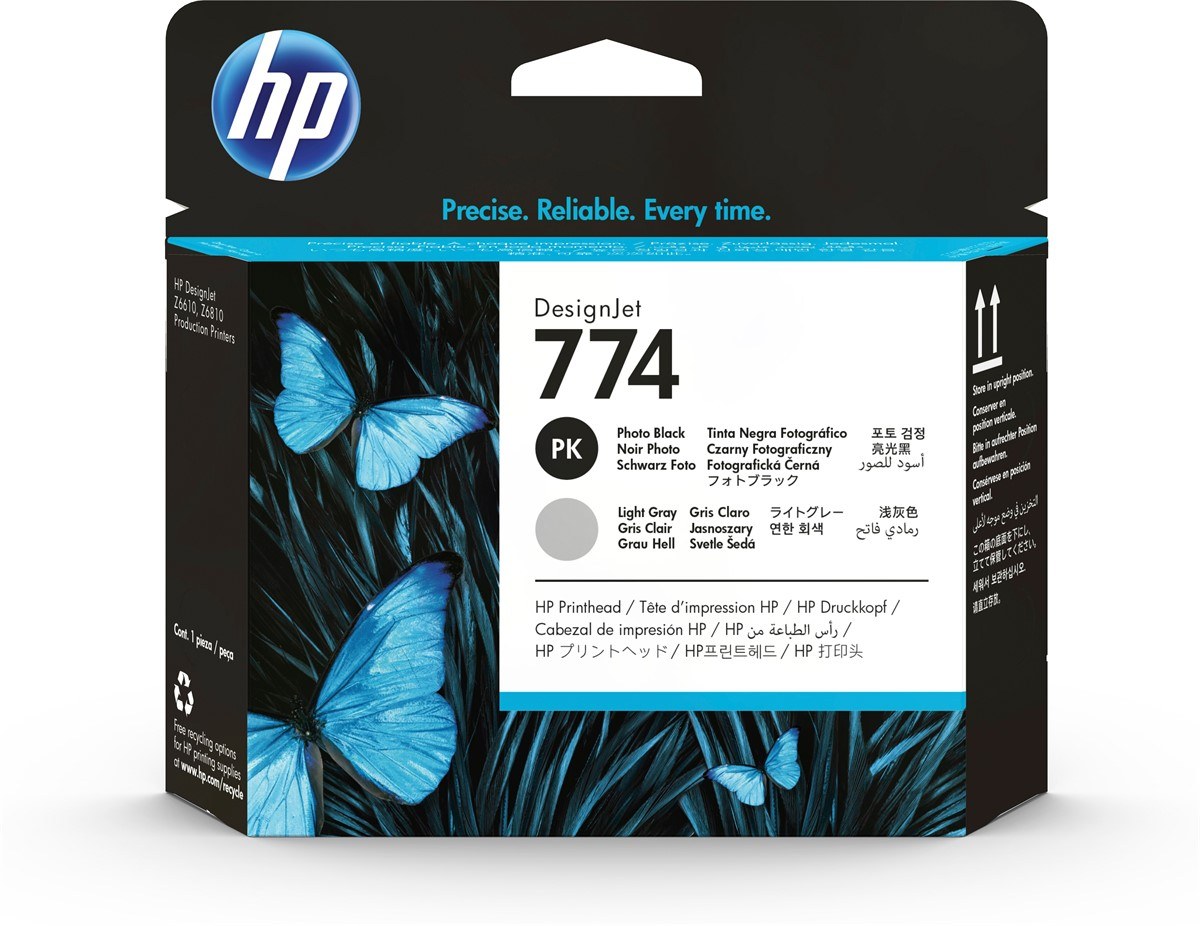 HP P2W00A (774) FOTOĞRAF SİYAHI - AÇIK GRİ BASKI KAFASI