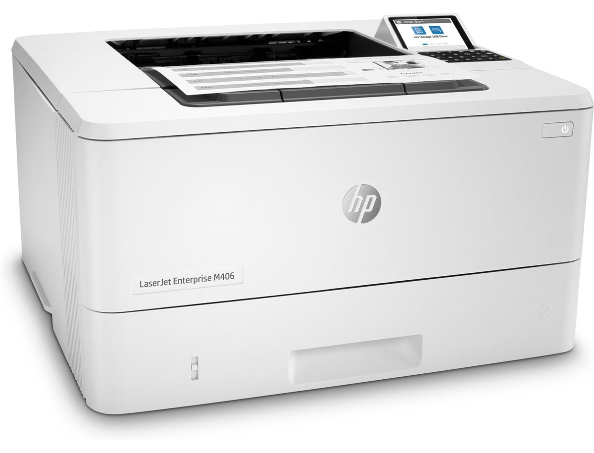 HP 3PZ15A M406DN TEK FONKSİYONLU SİYAH LAZER YAZICI 42PPM - 3