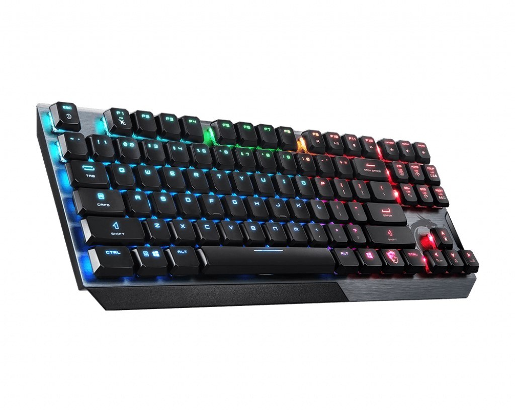 MSI GG VIGOR GK50 LOW PROFILE TKL TR DUSUK PROFIL SAYISAL TUS TAKIMSIZ KOMPAKT TKL TASARIM GERCEK MEKANIK KAILH SWITCH PER KEY RGB F - 2