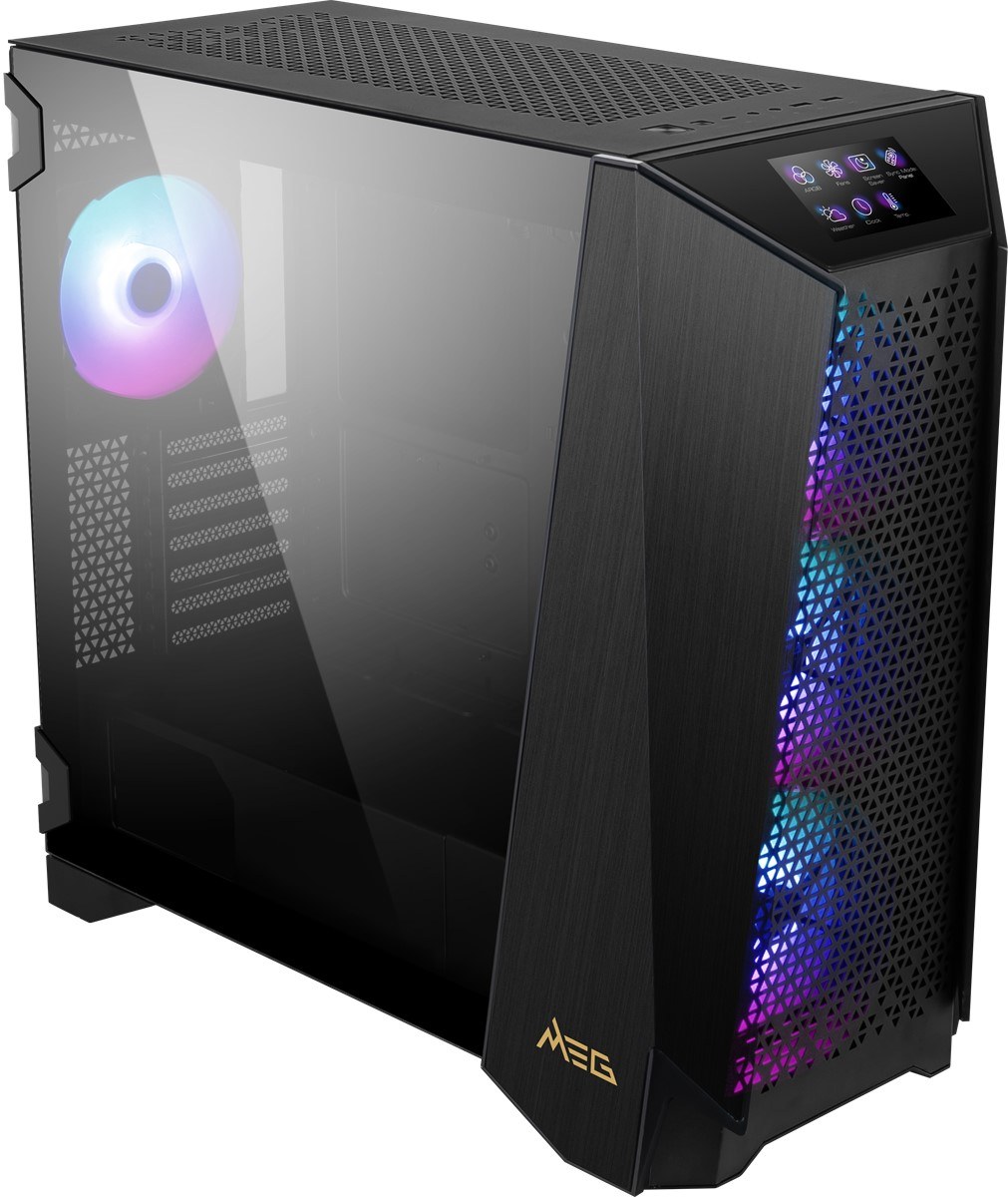 MSI MEG PROSPECT 700R TEMPERLİ CAM 4 X140MM A-RGB DOKUNMATİK IPS PANEL E-ATX GAMİNG BİLGİSAYAR KASASI - 4