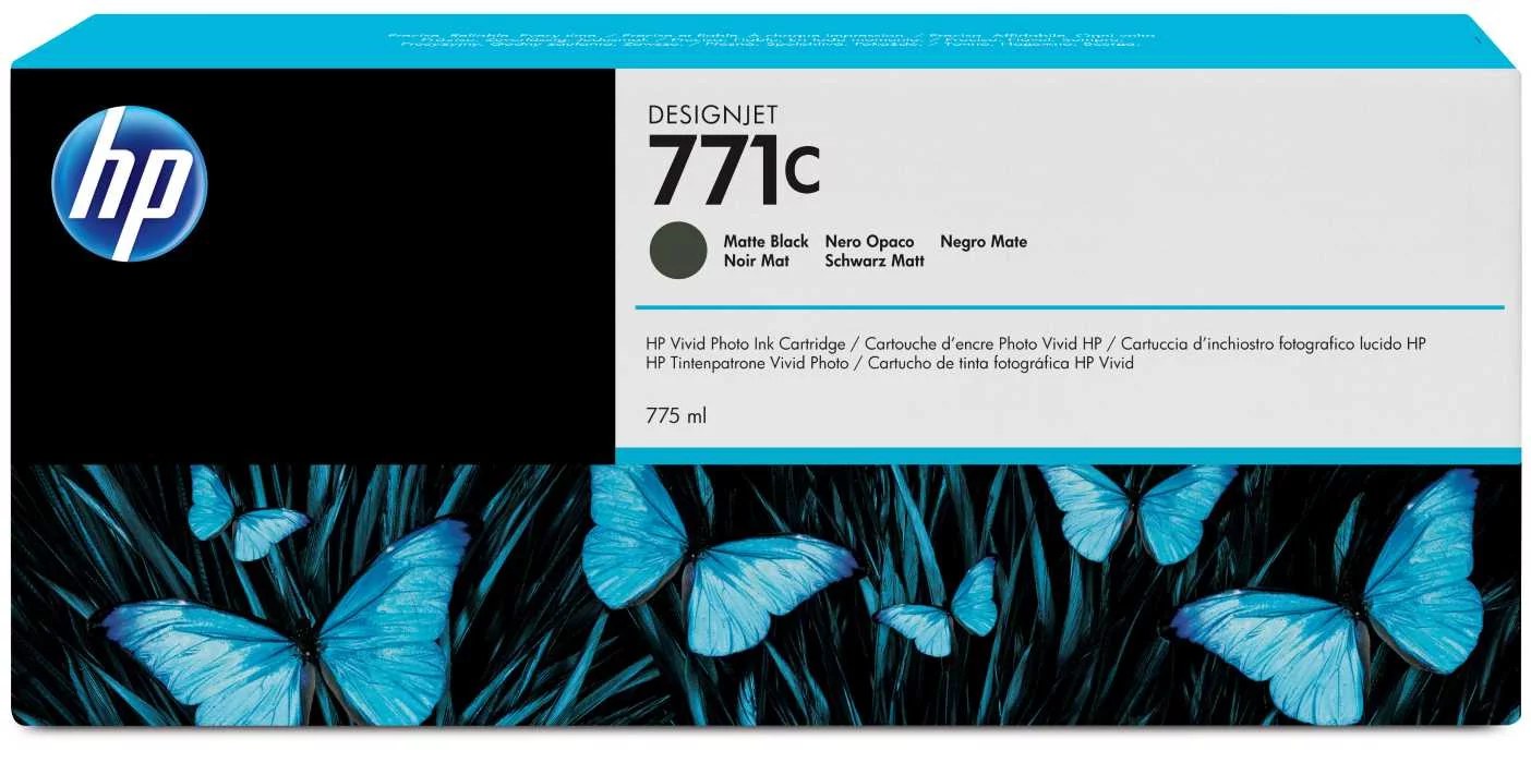 HP B6Y07A (771C) MAT SIYAH 775 ML GENIS FORMAT MUREKKEP KARTUSU - 4