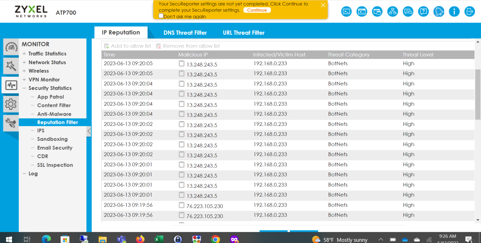 ZYXEL SUBGATE ATP700 2 YIL 5651 LOG ANALYZER - HOTSPOT YAZILIMI - 2