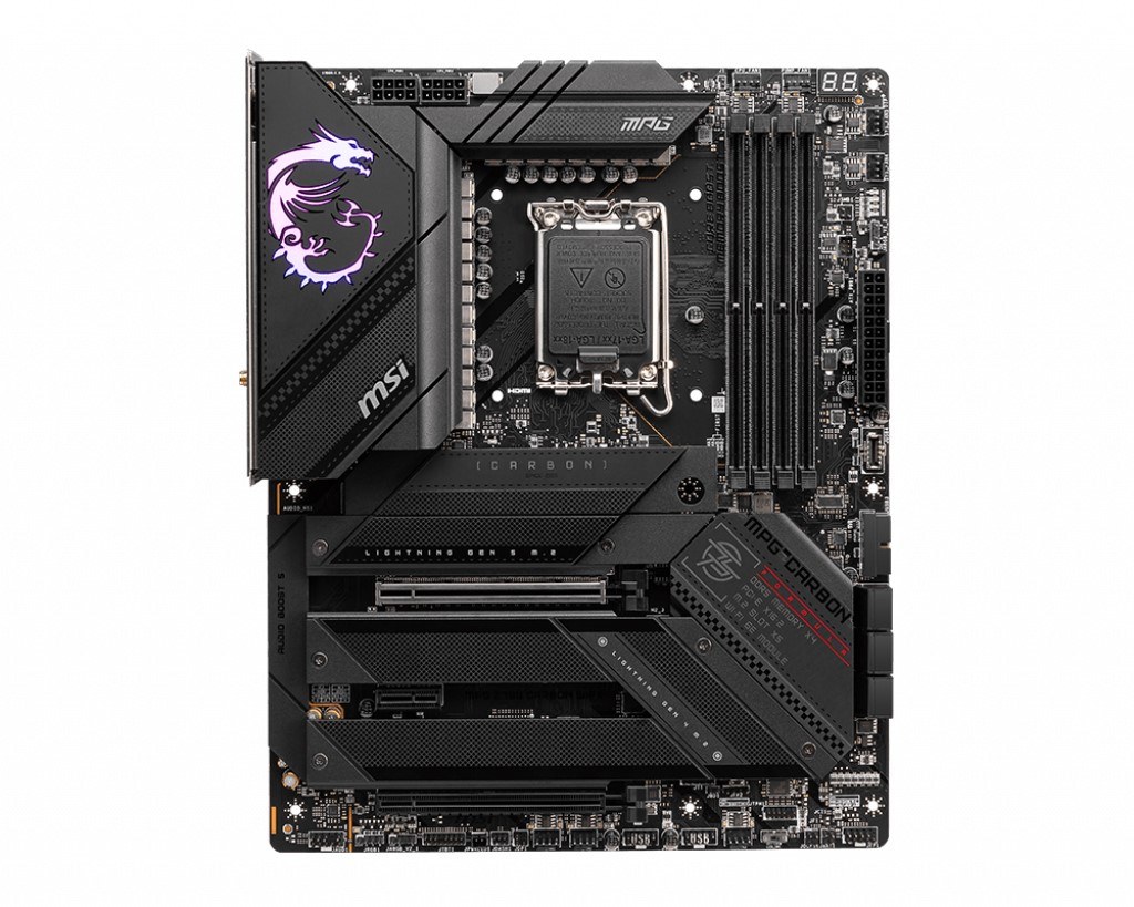 MSI MPG Z790 CARBON WIFI SOKET 1700 DDR5 7600MHZ(OC) PCI-E GEN5 M.2 USB3.2 HDMI 1X2.5G LAN WI-FI 6E ATX - 2