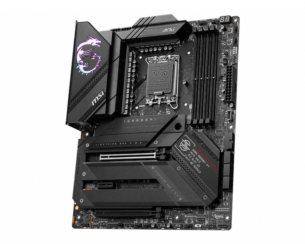 MSI MPG Z790 CARBON WIFI SOKET 1700 DDR5 7600MHZ(OC) PCI-E GEN5 M.2 USB3.2 HDMI 1X2.5G LAN WI-FI 6E ATX - 3