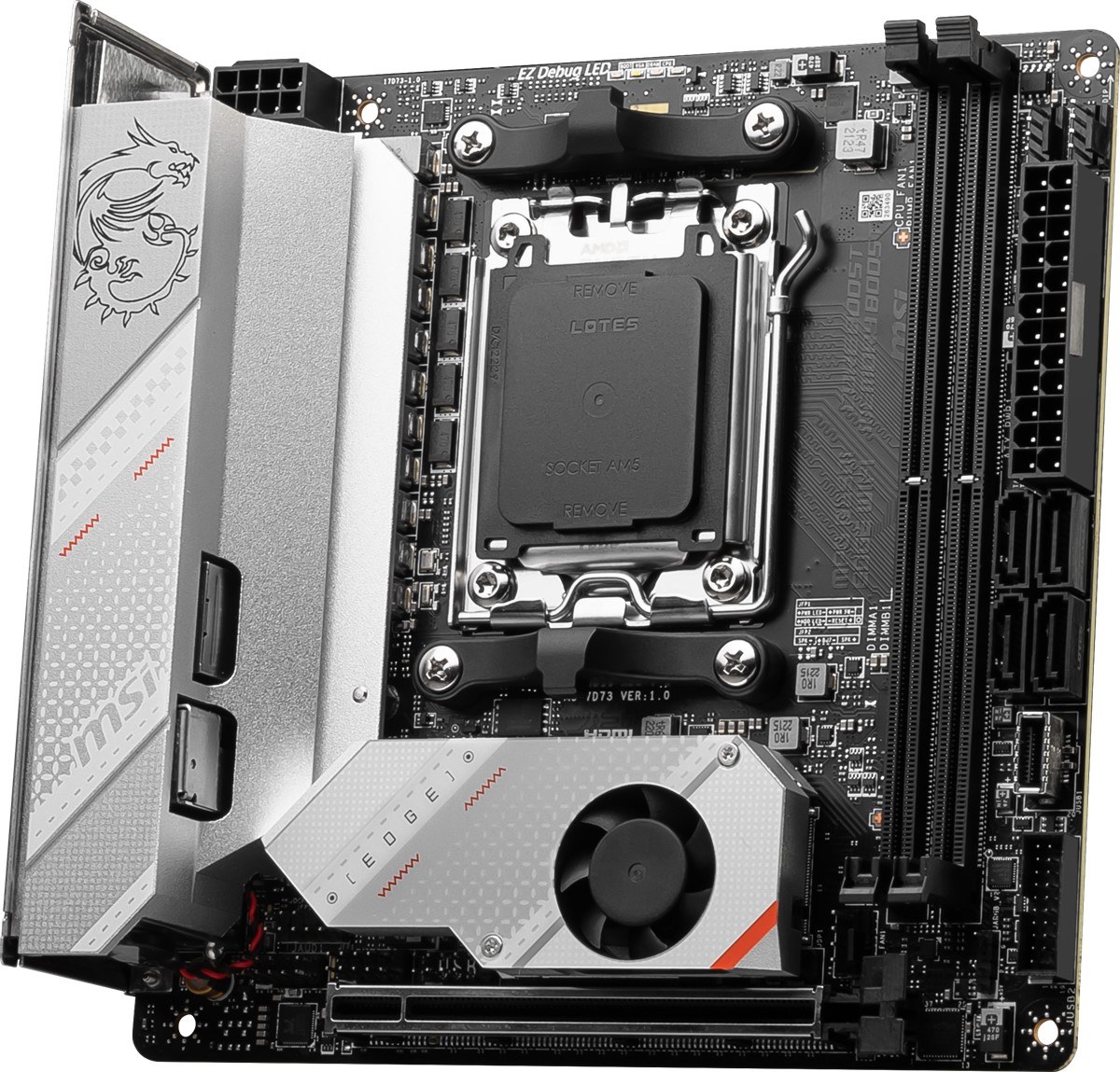 MSI MB MPG B650I EDGE WIFI AM5 DDR5 7200MHZ(OC) HDMI M.2 USB3.2 2.5G LAN WIFI 6E MİNİ-ITX - 4