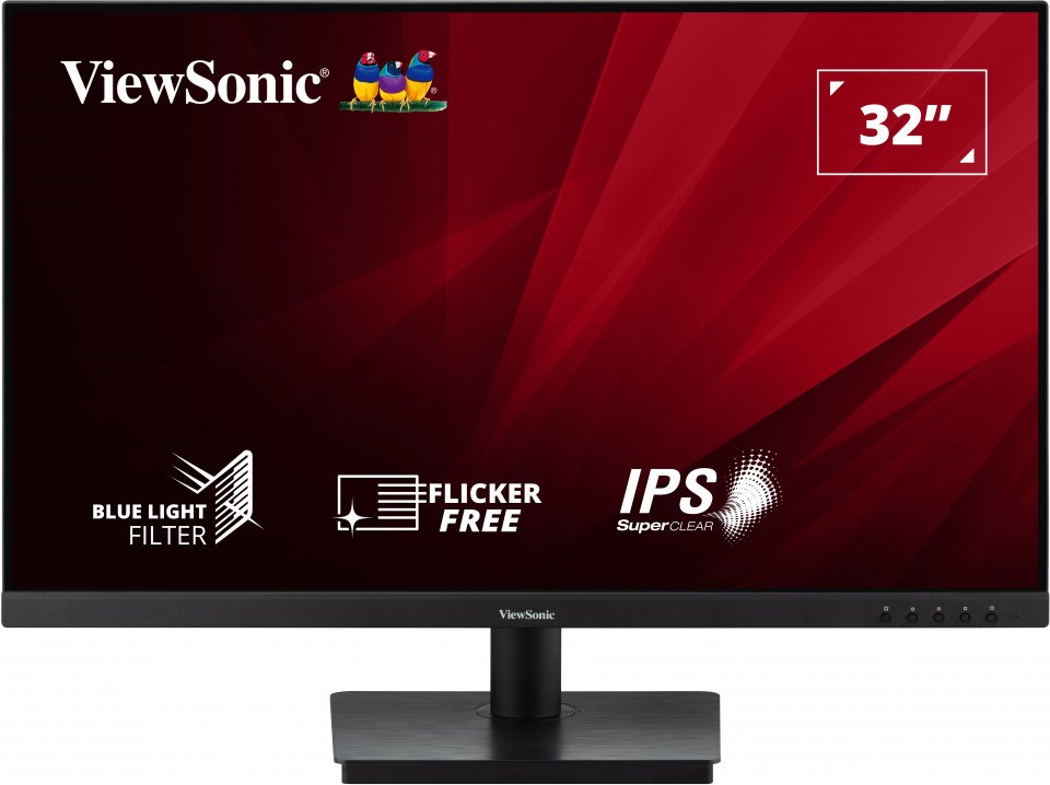 VIEWSONIC VA3209-2K-MHD MONITOR 31.5 4MS 75HZ IPS 2560X1440 2K 250 HDMI DP 16:9 50M:1 1.07B HOPARLOR 3 KENAR CERCEVESIZ ADAPTIVE SYNC FLICKER FREE MAVI ISIK FILTRESI TILT VESA - 2