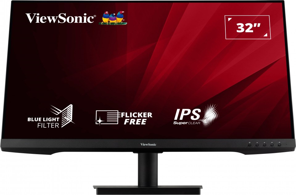 VIEWSONIC VA3209-2K-MHD MONITOR 31.5 4MS 75HZ IPS 2560X1440 2K 250 HDMI DP 16:9 50M:1 1.07B HOPARLOR 3 KENAR CERCEVESIZ ADAPTIVE SYNC FLICKER FREE MAVI ISIK FILTRESI TILT VESA - 3