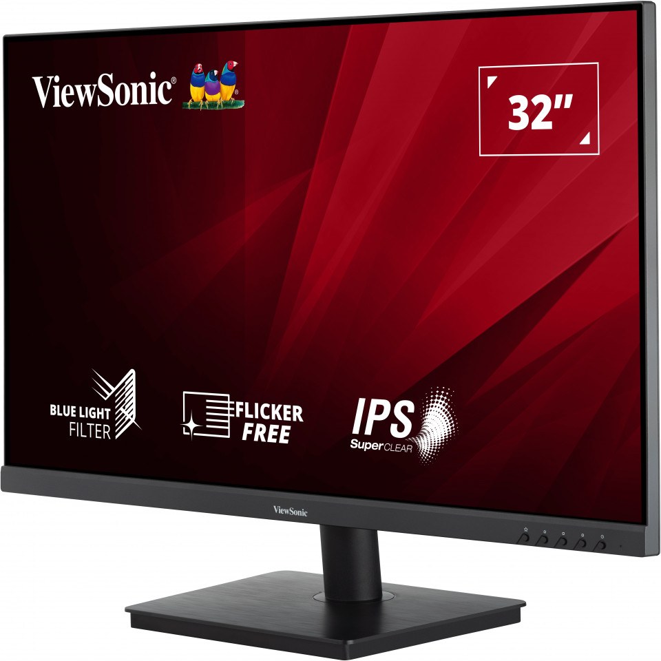 VIEWSONIC VA3209-2K-MHD MONITOR 31.5 4MS 75HZ IPS 2560X1440 2K 250 HDMI DP 16:9 50M:1 1.07B HOPARLOR 3 KENAR CERCEVESIZ ADAPTIVE SYNC FLICKER FREE MAVI ISIK FILTRESI TILT VESA - 4