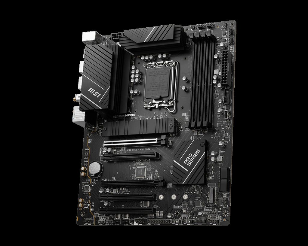 MSI MB PRO B760-P WIFI DDR4 SOKET 1700 DDR4 5333(OC) PCI-E ,M.2 USB3.2 HDMI,DP, 1X 2.5G LAN WI-FI 6E ATX - 3