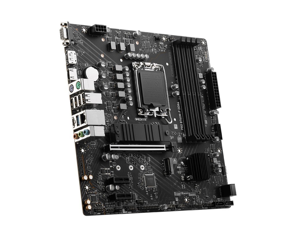 MSI MB PRO B760M-P DDR4 SOKET 1700 DDR4 4800(OC) PCI-E ,M.2 USB3.2 HDMI,DP,VGA 1X 1G LAN MATX - 4