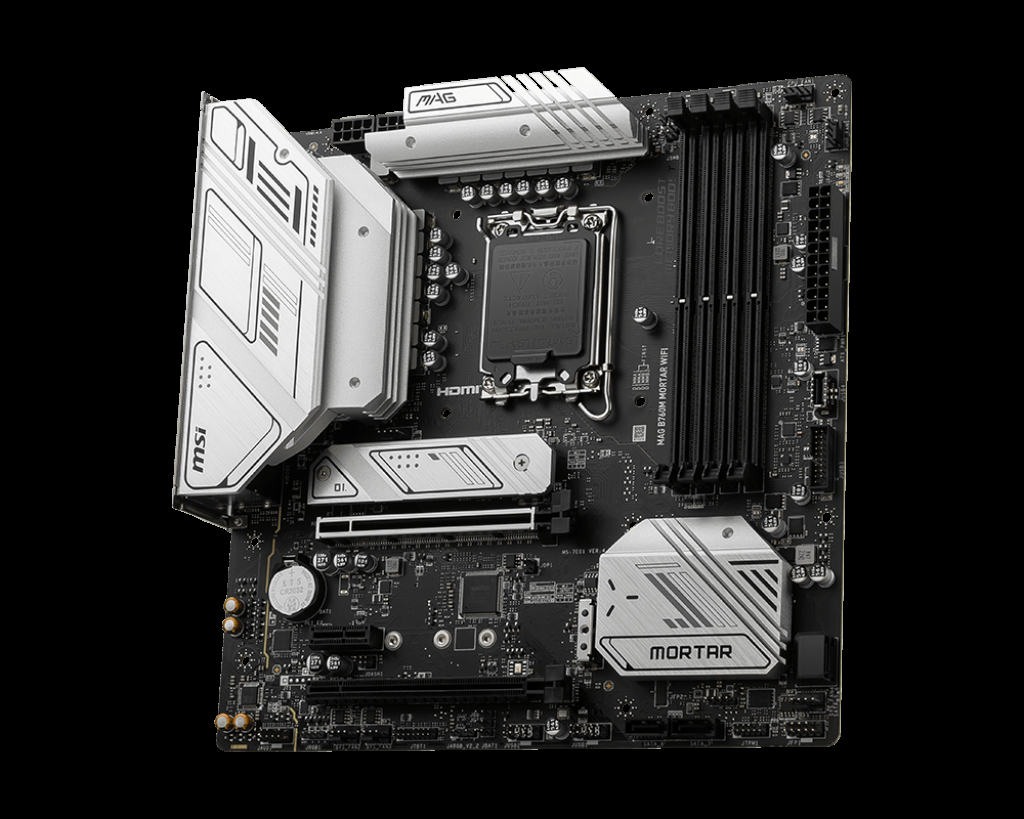 MSI MAG B760M MORTAR WIFI SOKET 1700 DDR5 7000(OC) PCI-E GEN5 M.2 USB3.2 HDMIDP 1X 2.5G LAN WI-FI 6E MATX - 3