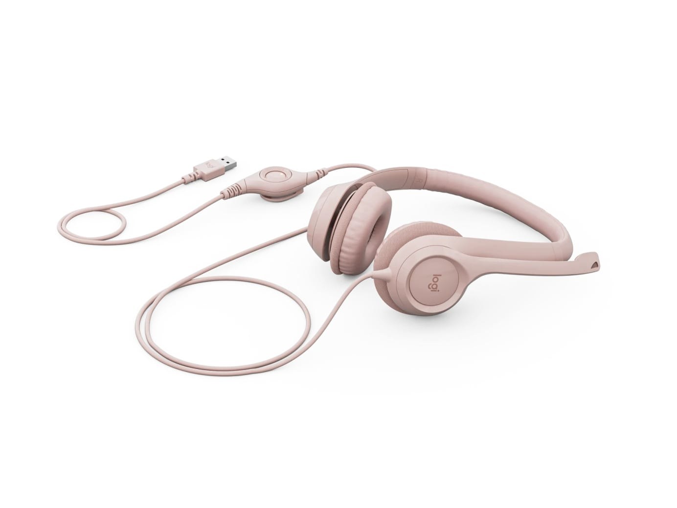 LOGITECH H390 USB GÜRÜLTÜ ÖNLEYİCİ MİKROFONLU KULAKLIK - PEMBE A-00146 981-001281 - 2