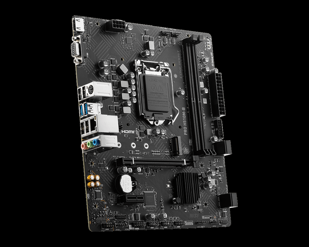 MSI MB PRO H510M-B SOKET 1200 DDR4 2933MHZ ,M.2 USB3.2 1X 1G LAN MATX(YALNIZCA 10. NESİL DESTEKLİ) - 4