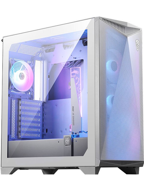 MSI MPG GUNGNIR 300R AIRFLOW WHITE TEMPERLİ CAM 4 X 120MM ARGB FAN E-ATX BEYAZ GAMİNG BİLGİSAYAR KASASI - 2