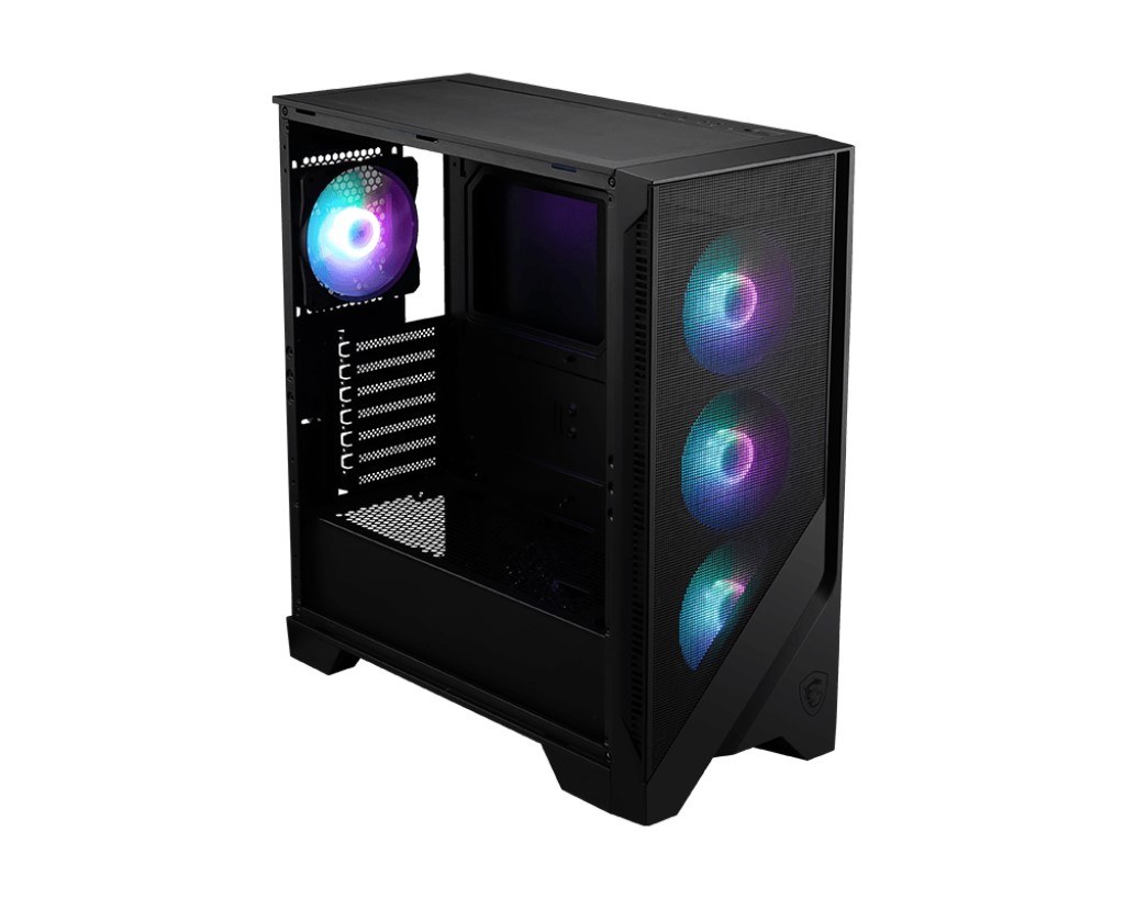 MSI MAG FORGE 320R AIRFLOW TEMPERLİ CAM 4X120MM ARGB FAN ATX GAMİNG BİLGİSAYAR KASASI - 2