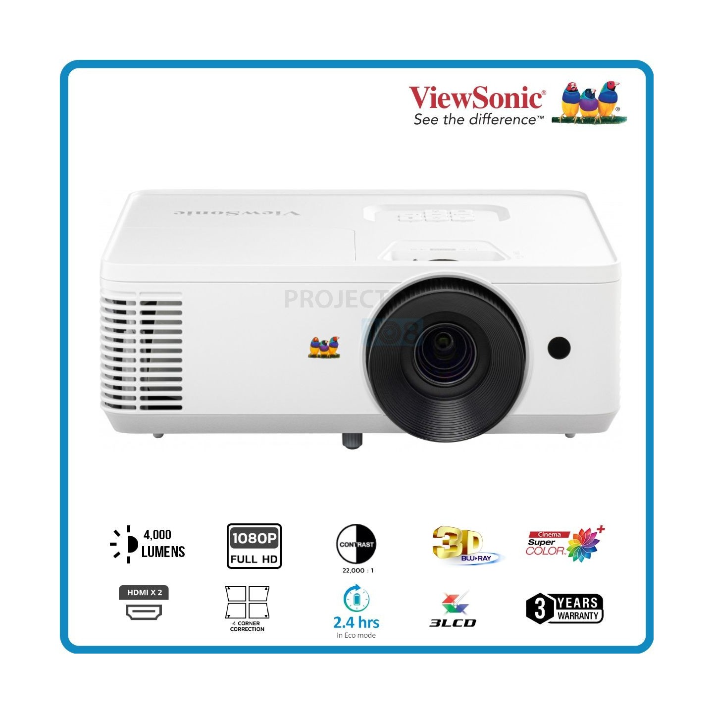 VIEWSONIC PX704HD DLP FHD 1920X1080 4000AL PROJEKSIYON
