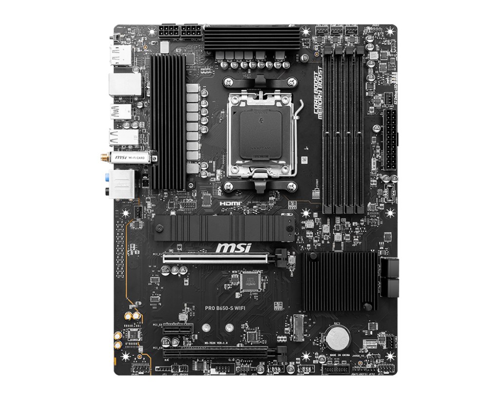 MSI MB PRO B650-S WIFI AM5 DDR5 7200MHZ(OC) HDMI DP M.2 USB3.2 2.5G LAN WI-FI 6E ATX - 2