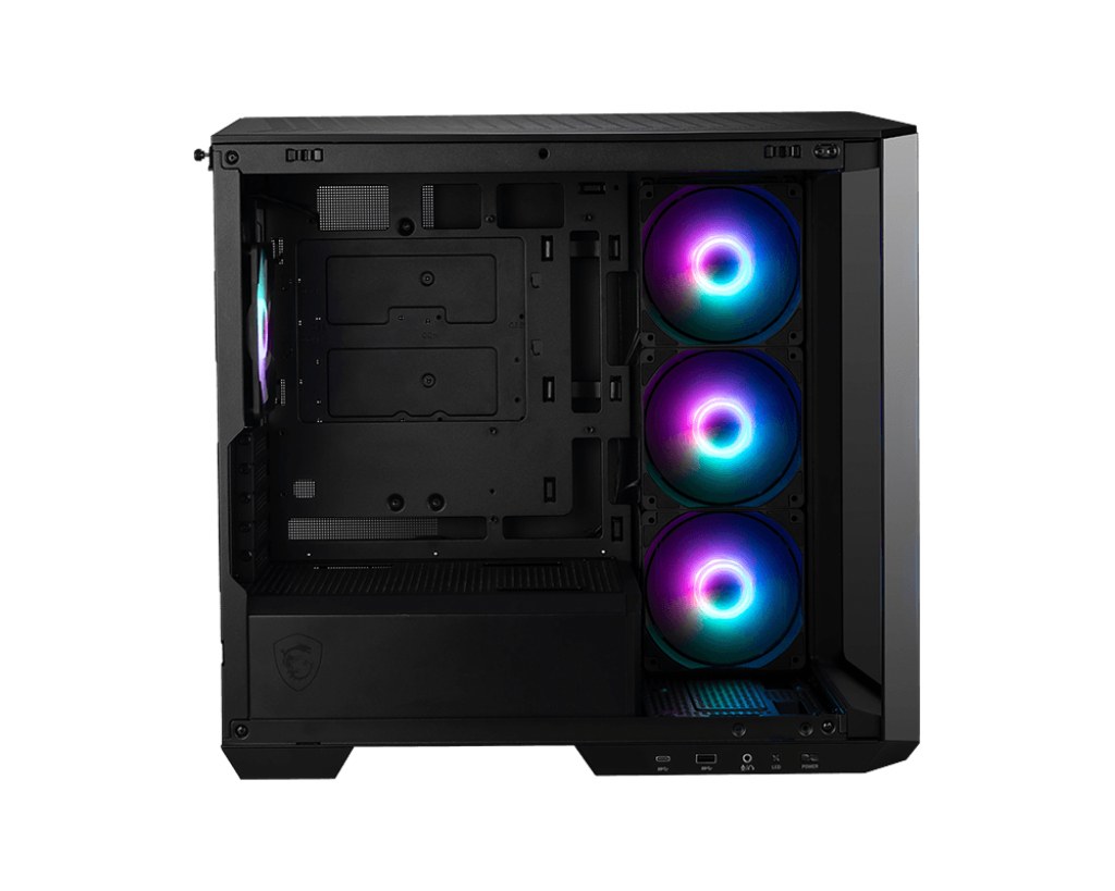 MSI MAG PANO M100R PZ TEMPERLİ CAM 3X120MM 1X120MM ARGB FAN MATX PANORAMİK GAMİNG BİLGİSAYAR KASASI - 2