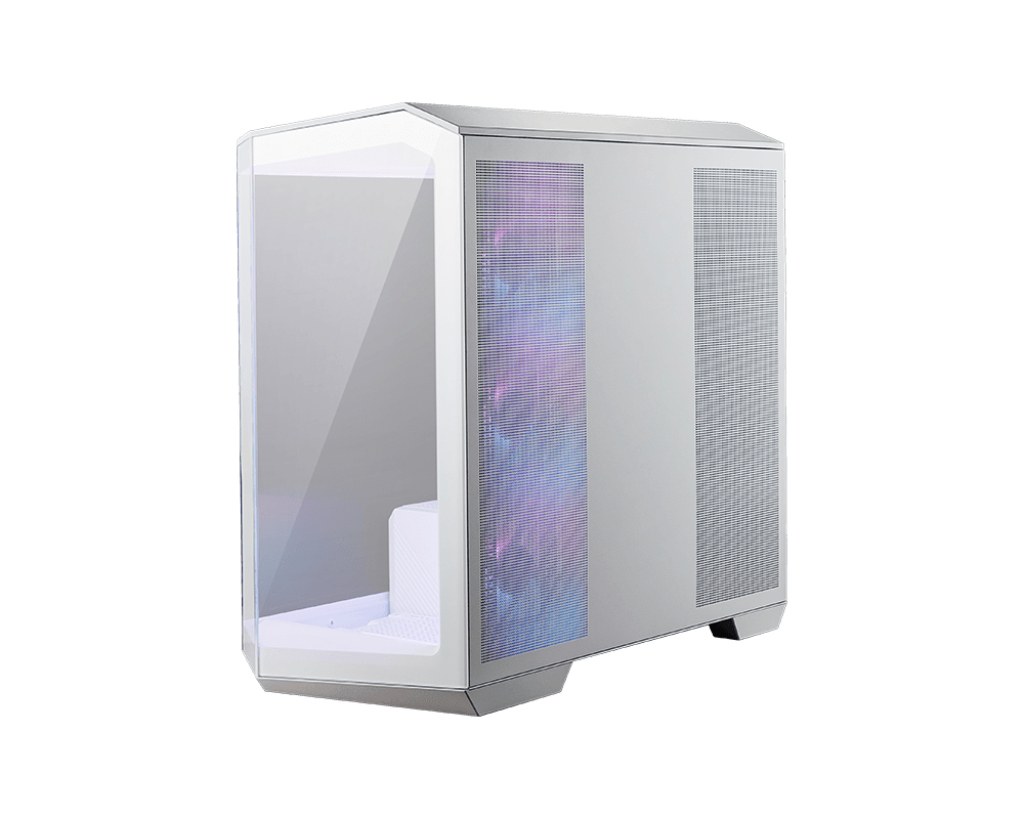 MSI MAG PANO M100R PZ WHITE TEMPERLİ CAM 3X120MM 1X120MM ARGB FAN MATX BEYAZ PANORAMİK GAMİNG BİLGİSAYAR KASASI - 2