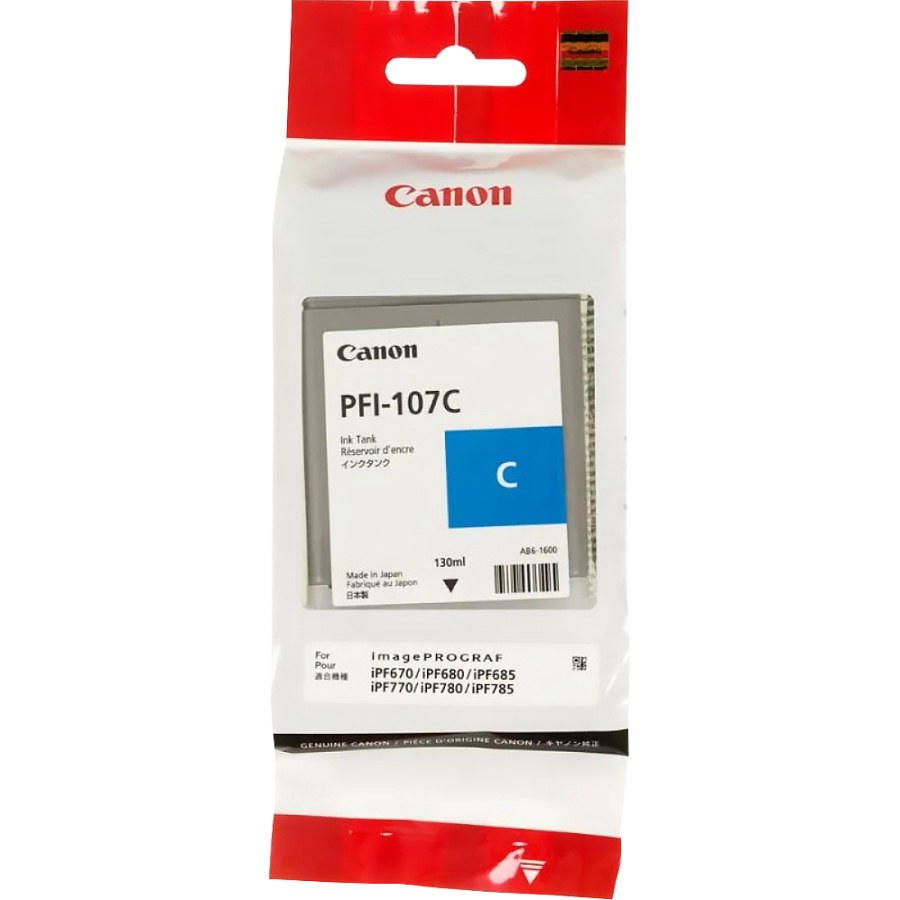 CANON 6706B001 PFI-107C CYAN KARTUS (130 ML)IPF 670/IPF 680/IPF 685/IPF770/IPF 780/IPF 785 - 4
