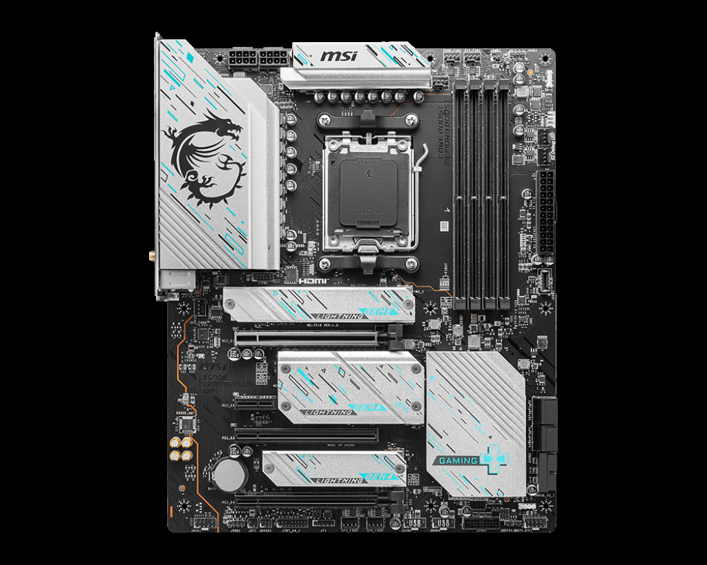 MSI MB X670E GAMING PLUS WIFI AM5 DDR5 7800MHZ(OC) 4X M.2 USB 3.2 HDMI DP 2.5G LAN AMD WIFI 6E ATX