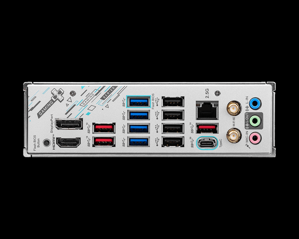 MSI MB X670E GAMING PLUS WIFI AM5 DDR5 7800MHZ(OC) 4X M.2 USB 3.2 HDMI DP 2.5G LAN AMD WIFI 6E ATX - 4