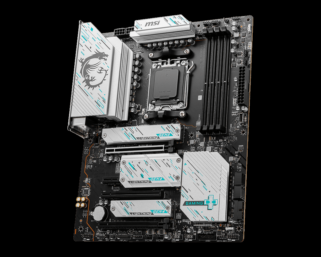 MSI MB X670E GAMING PLUS WIFI AM5 DDR5 7800MHZ(OC) 4X M.2 USB 3.2 HDMI DP 2.5G LAN AMD WIFI 6E ATX - 2