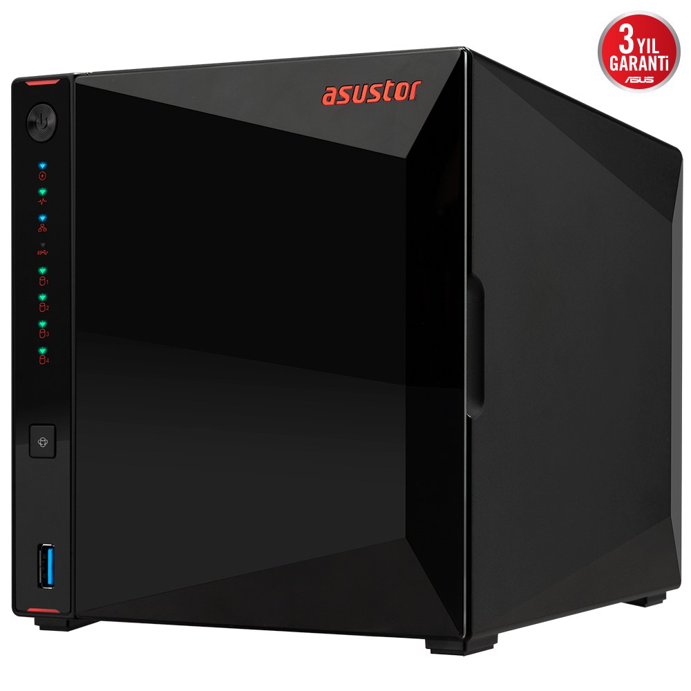 ASUS AS5404T INTEL N5105 4 YUVALI(4X22TB DESTEĞI) 4GB DDR4(8GB RAM DESTEĞI) M.2 X4 2.5GBE X2 USB 3.2 X2 HDMI 2.0B X1 - 5