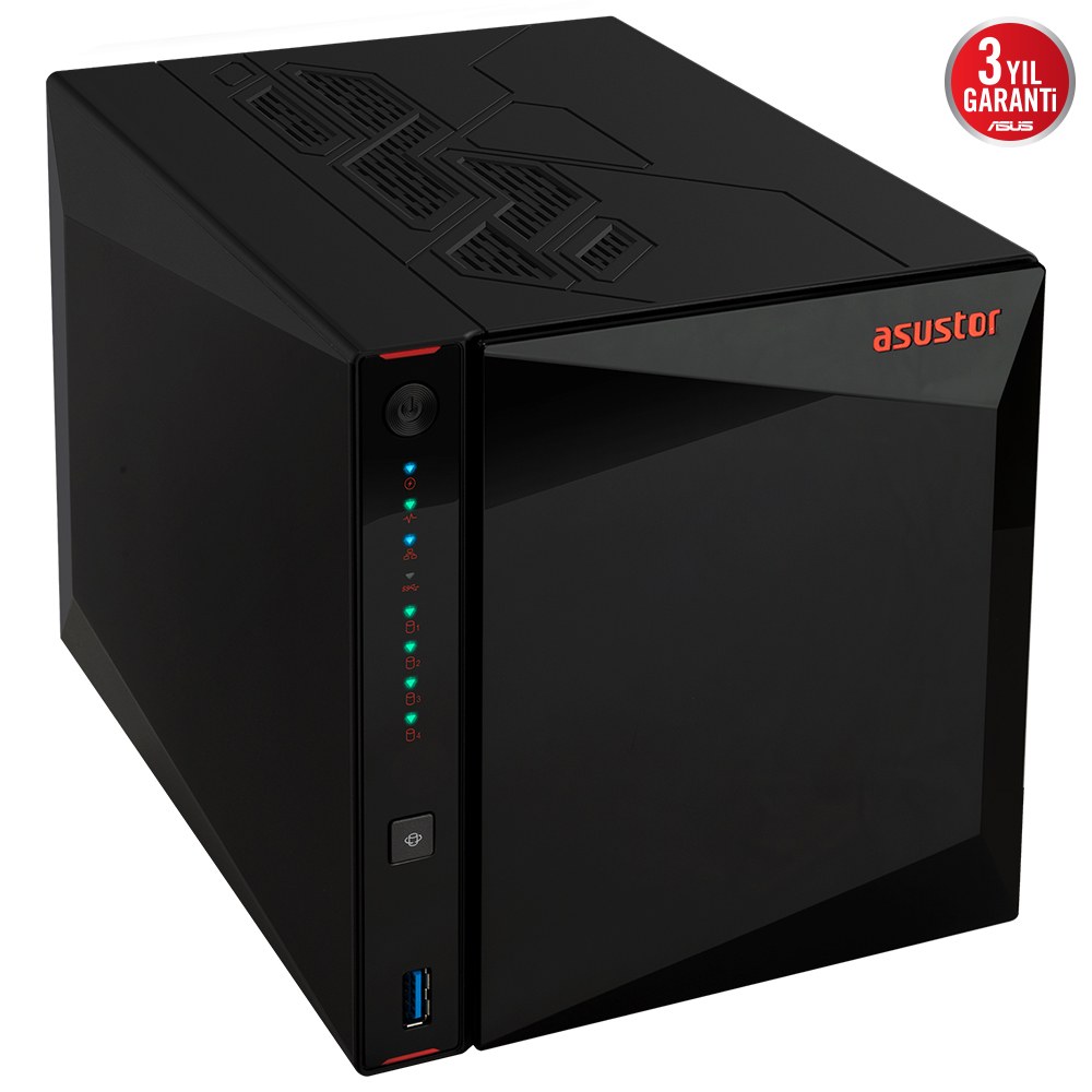 ASUS AS5404T INTEL N5105 4 YUVALI(4X22TB DESTEĞI) 4GB DDR4(8GB RAM DESTEĞI) M.2 X4 2.5GBE X2 USB 3.2 X2 HDMI 2.0B X1 - 3