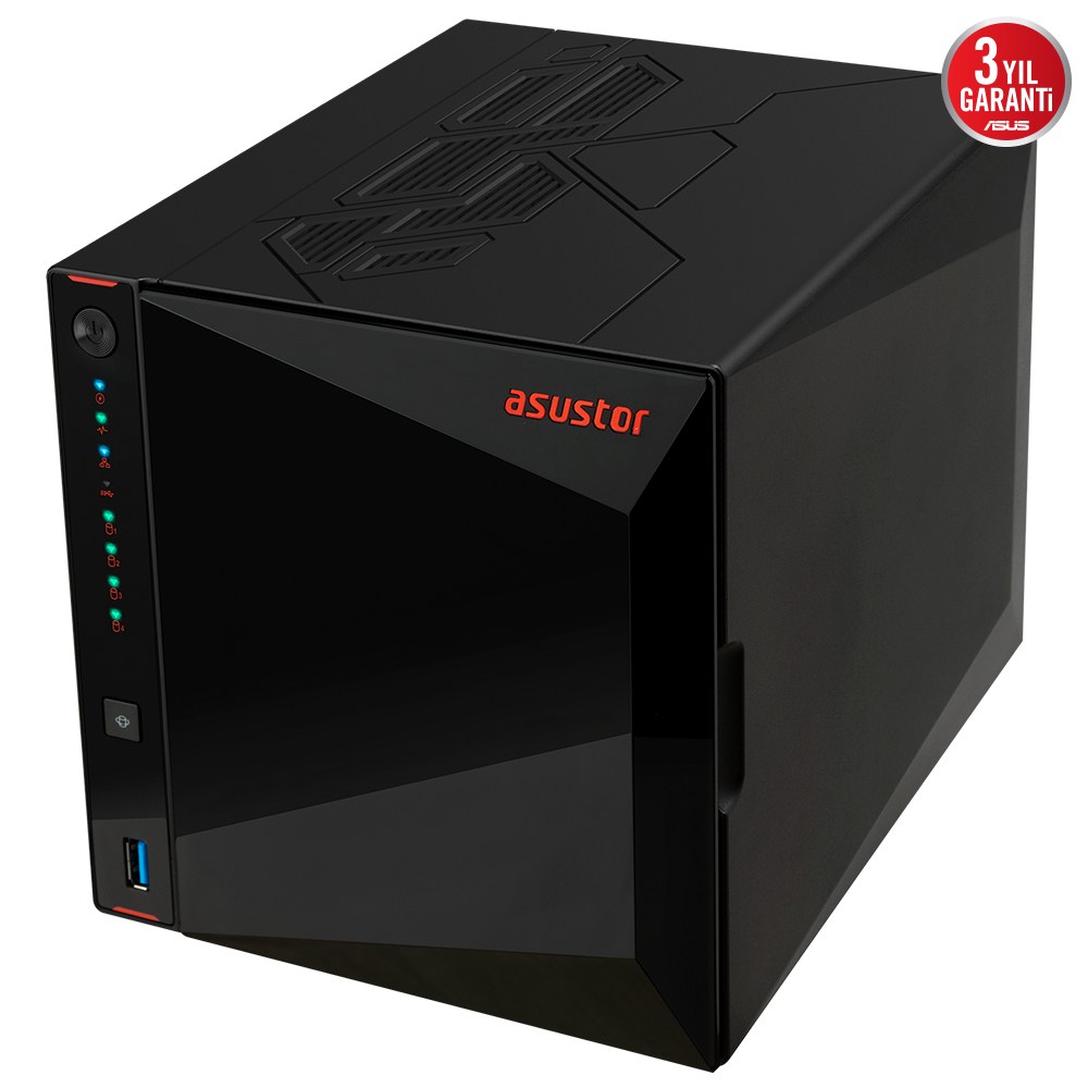 ASUS AS5404T INTEL N5105 4 YUVALI(4X22TB DESTEĞI) 4GB DDR4(8GB RAM DESTEĞI) M.2 X4 2.5GBE X2 USB 3.2 X2 HDMI 2.0B X1 - 6