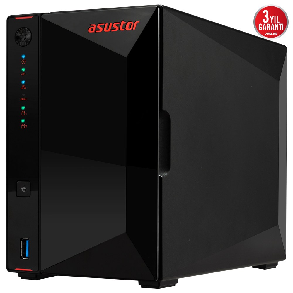 ASUS AS5402T INTEL N5105 2 YUVALI(2X22TB DESTEĞI) 4GB DDR4(8GB RAM DESTEĞI) M.2 X4 2.5GBE X2 USB 3.2 X2 HDMI 2.0B X1 - 5