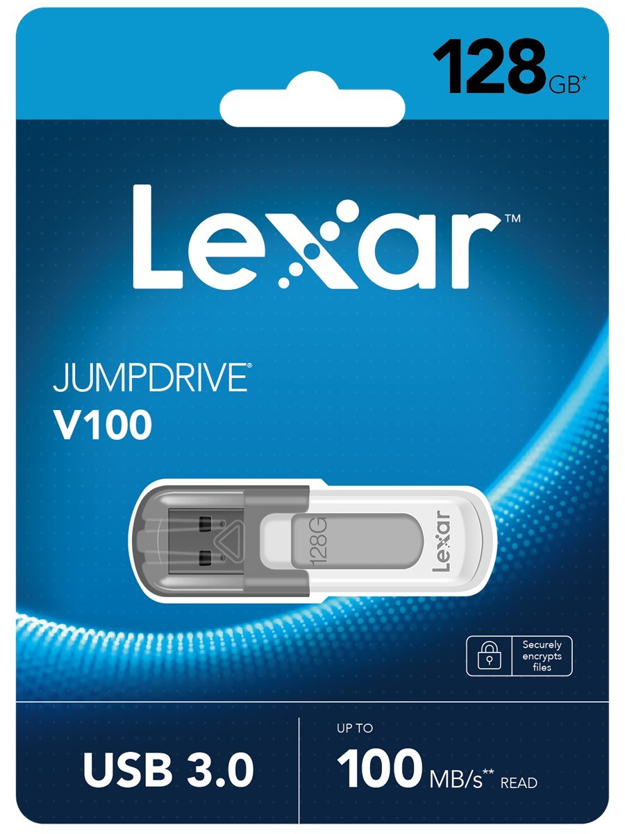 LEXAR 128GB LJDV100-128ABGY USB BELLEK JUMPDRIVE V100 USB 3.0 FLASH DRIVE - 2