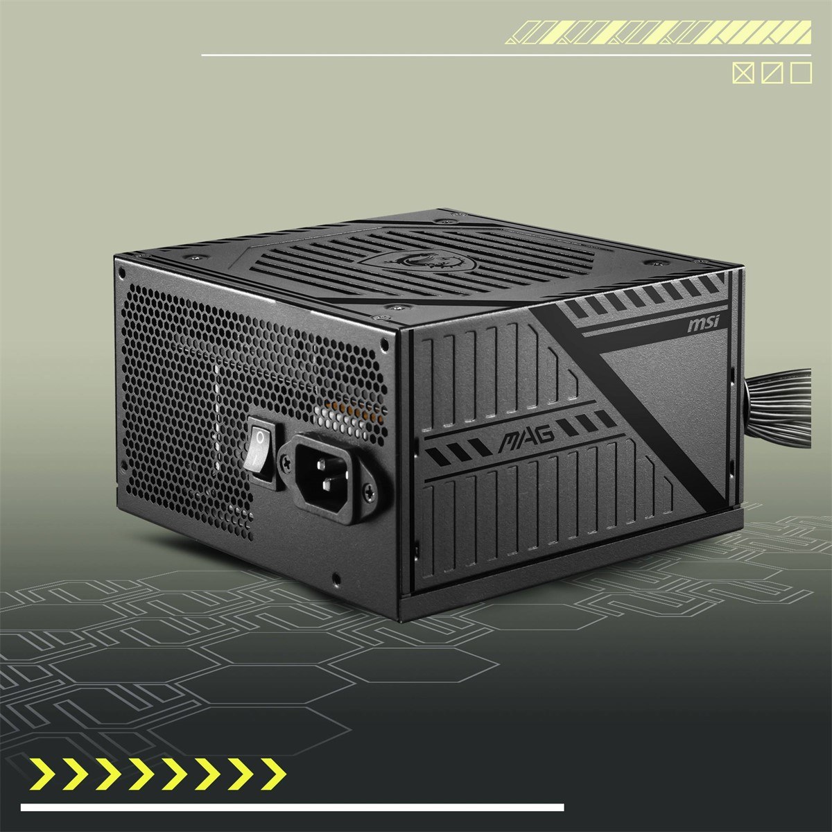 MSI PSU MAG A650BNL 650W 80+ BRONZE POWER SUPPLY - 3