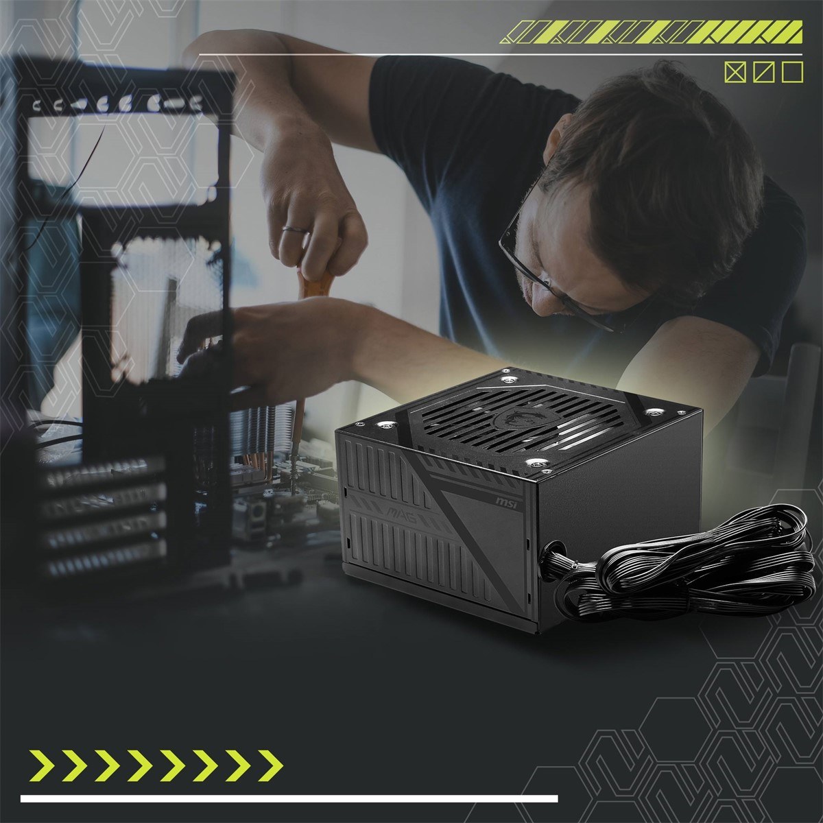 MSI PSU MAG A650BNL 650W 80+ BRONZE POWER SUPPLY - 6