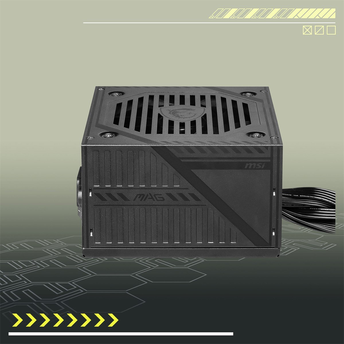 MSI PSU MAG A650BNL 650W 80+ BRONZE POWER SUPPLY - 7