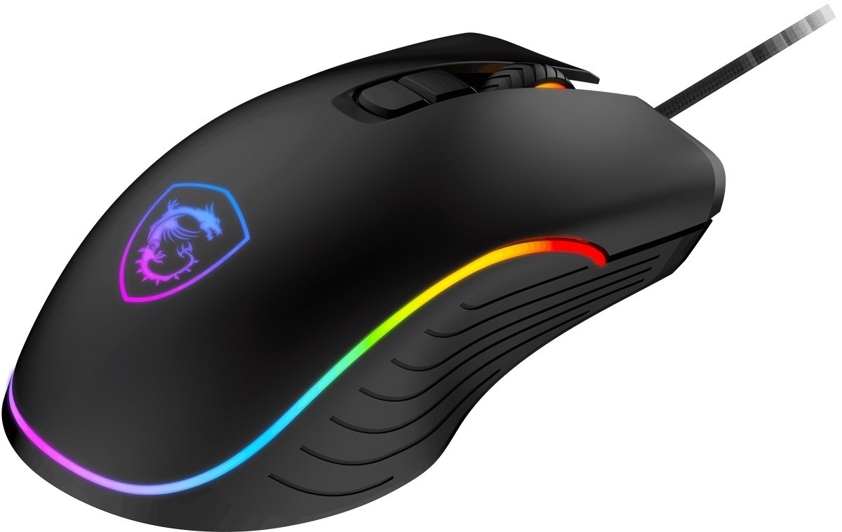 MSI GG FORGE GM300 GAMING MOUSE MAX 7200 DPI 118GR 1,5m KABLO OPTIK SENSOR MICRO SWITCH RGB LED OYUNCU FARESI - 6