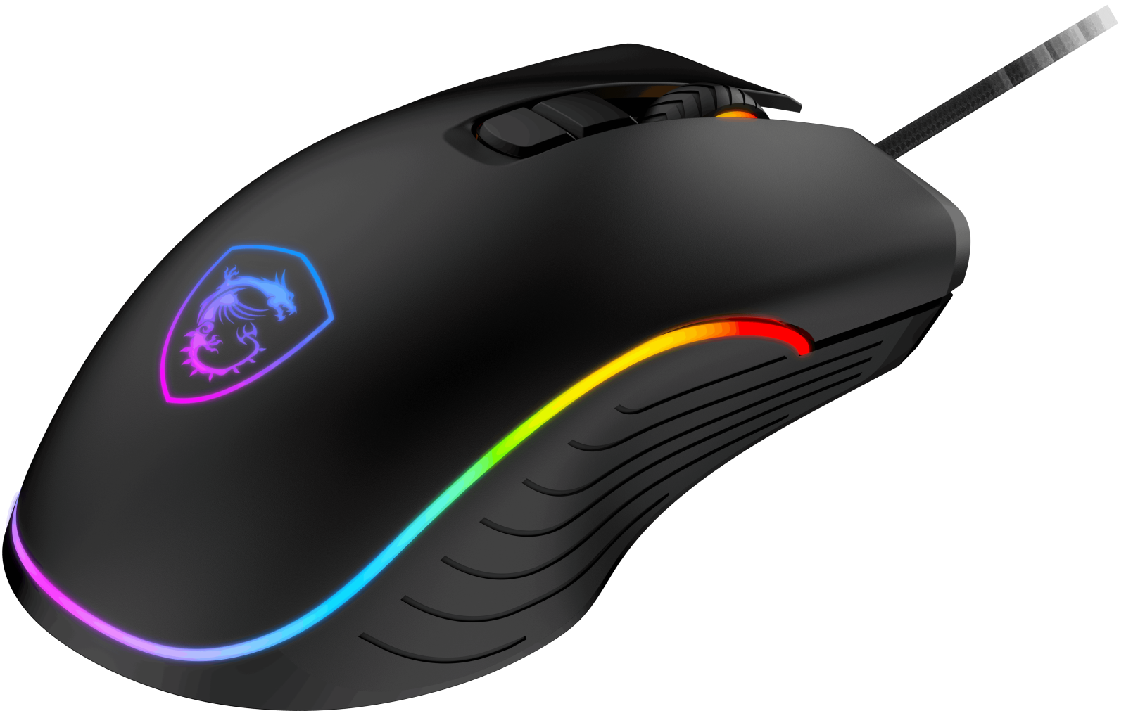 MSI GG FORGE GM300 GAMING MOUSE MAX 7200 DPI 118GR 1,5m KABLO OPTIK SENSOR MICRO SWITCH RGB LED OYUNCU FARESI - 7
