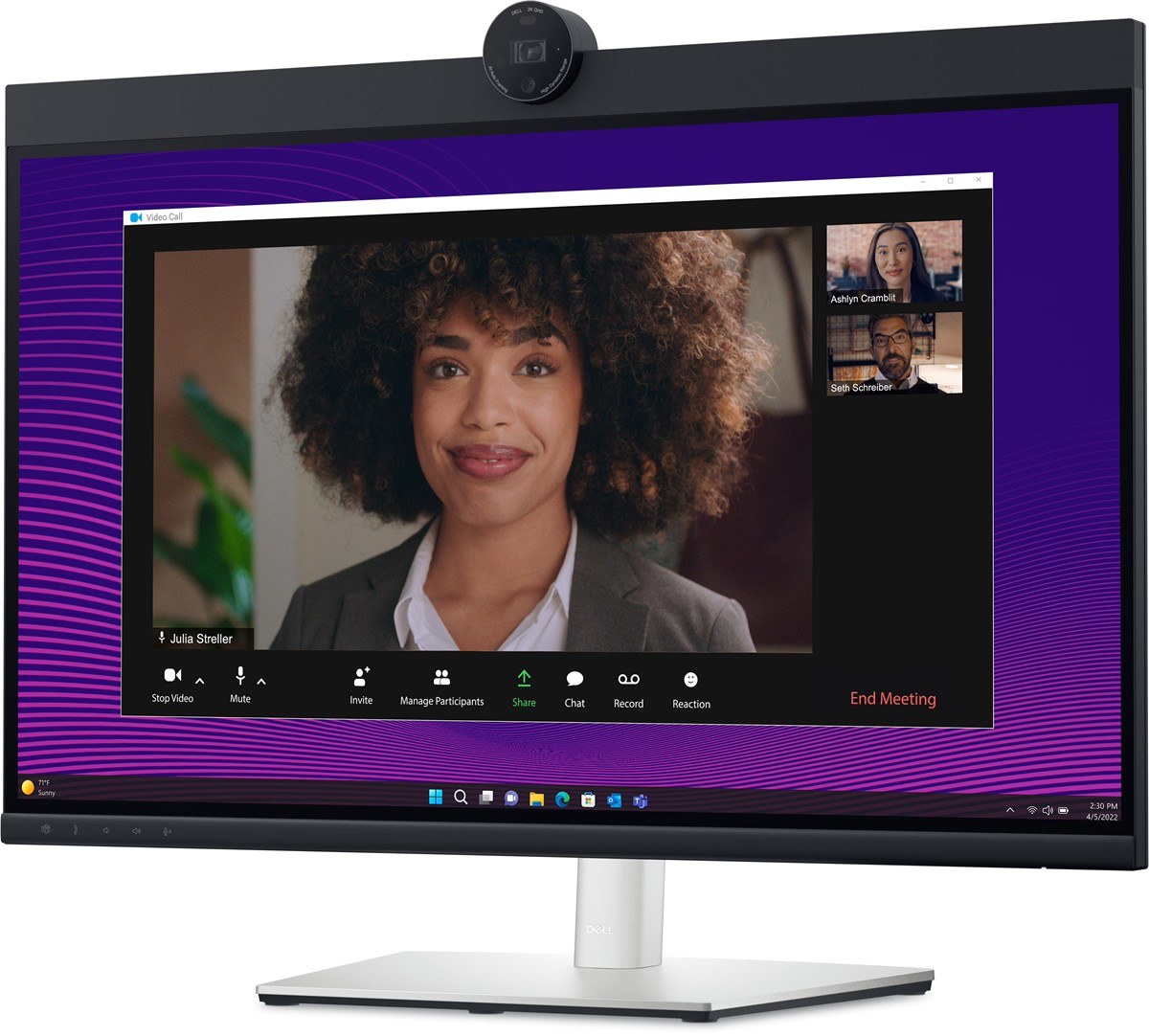 DELL 27 P2724DEB VIDEO CONFERENCING MONITOR 8MS 60HZ QHD 2560 x 1440 VESA 1x DP 1x HDMI