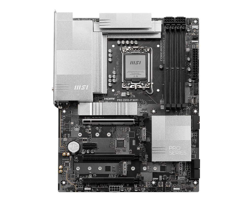MSI MB PRO Z890-P WIFI SOKET 1851 DDR5 9200MHZ(OC) USB 20GBPS 4XM.2 1XTB4 HDMI DISPLAY 5G LAN WIFI 7 ATX - 2