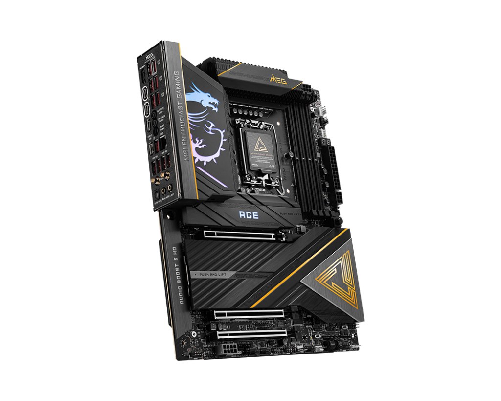MSI MB MEG Z890 ACE SOKET 1851 DDR5 9200MHZ(OC) USB 20GBPS 5XM.2 2XTB4 HDMI DISPLAY 10G LAN WIFI7 ATX - 4