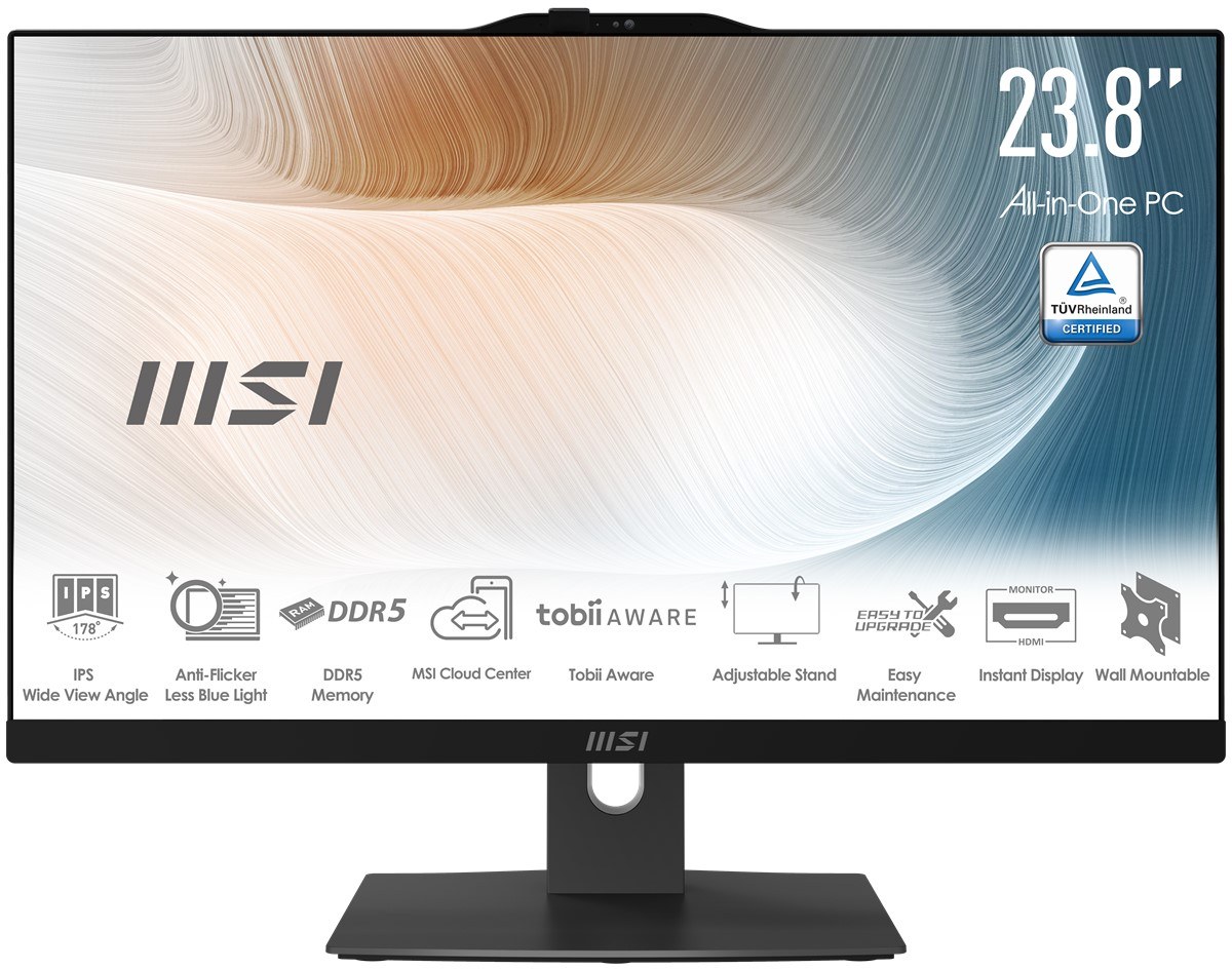 MSI MODERN AM242P 1M-1223EU 23.8 FHD 16:9 (1920X1080) CORE 5 120U 8GB DDR5 512GB SSD W11PRO SIYAH AIO PC - 7